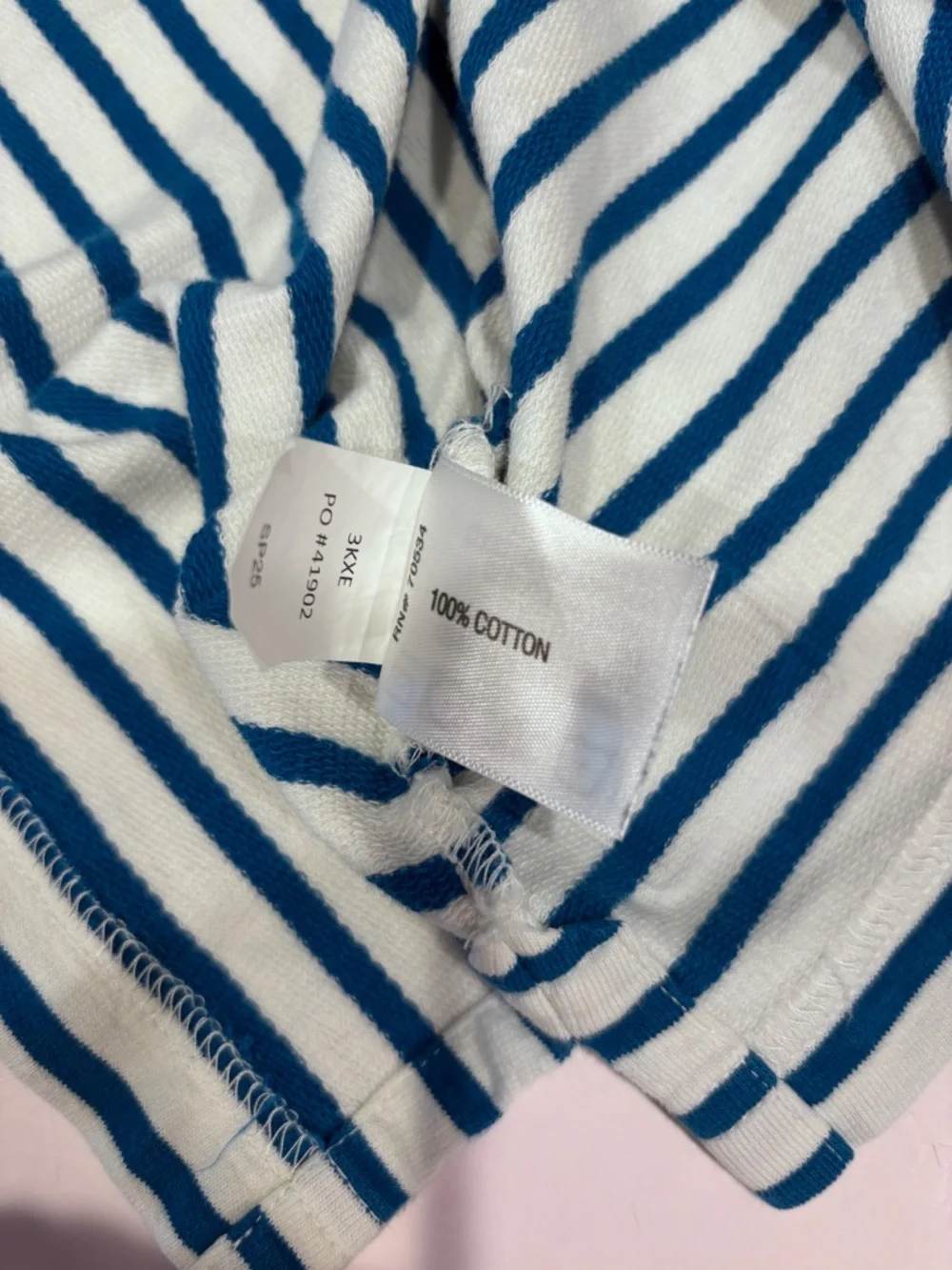 Orvis Blue White Stripe Cotton Top Size Small